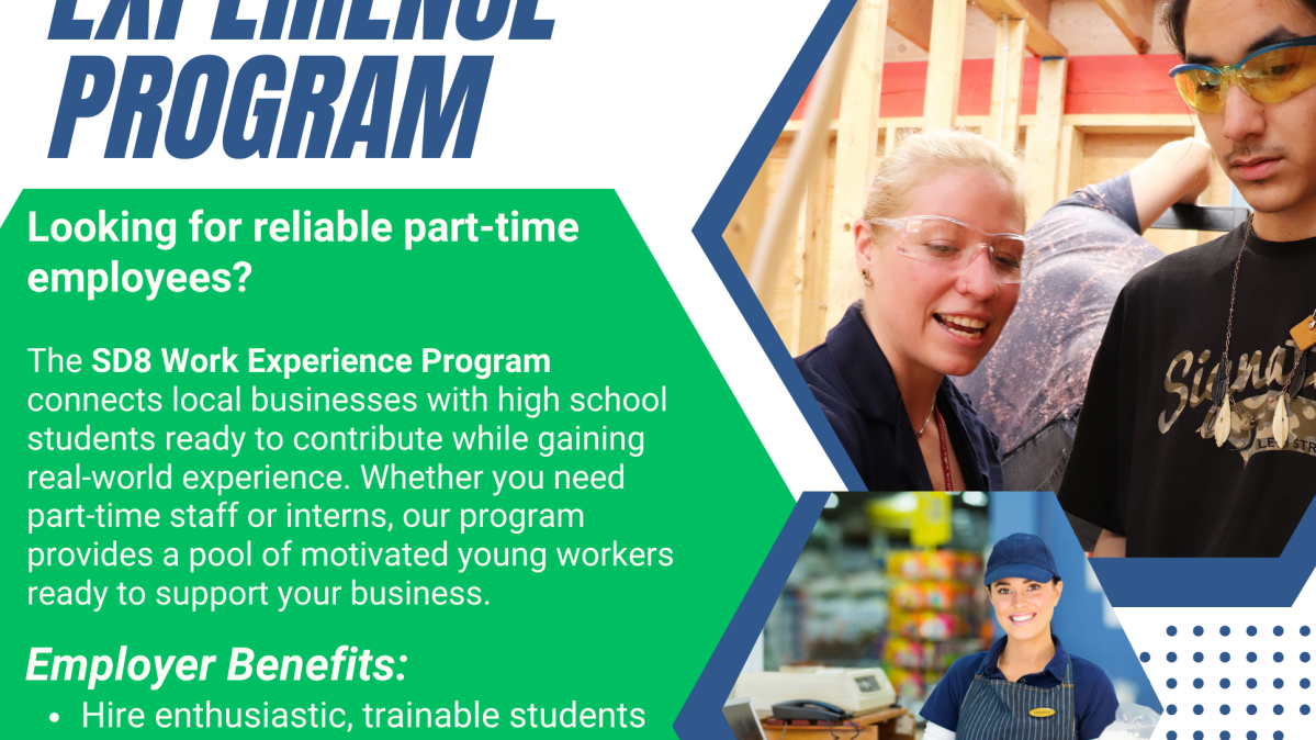 SD8 Work Experience Program Poster