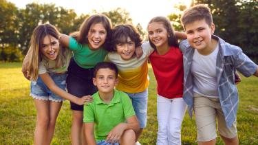 Group of smiling children